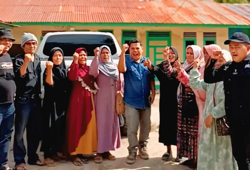 Masyarakat Aek Bilah bersama GMMPH menyuarakan keluh kesah harga Pupuk Subsidi